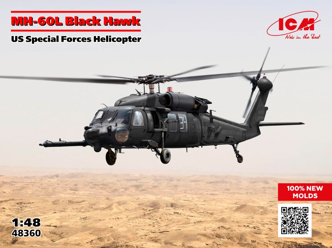 1/48 ICM MH-60L Black Hawk, US Special Forces Helicopter