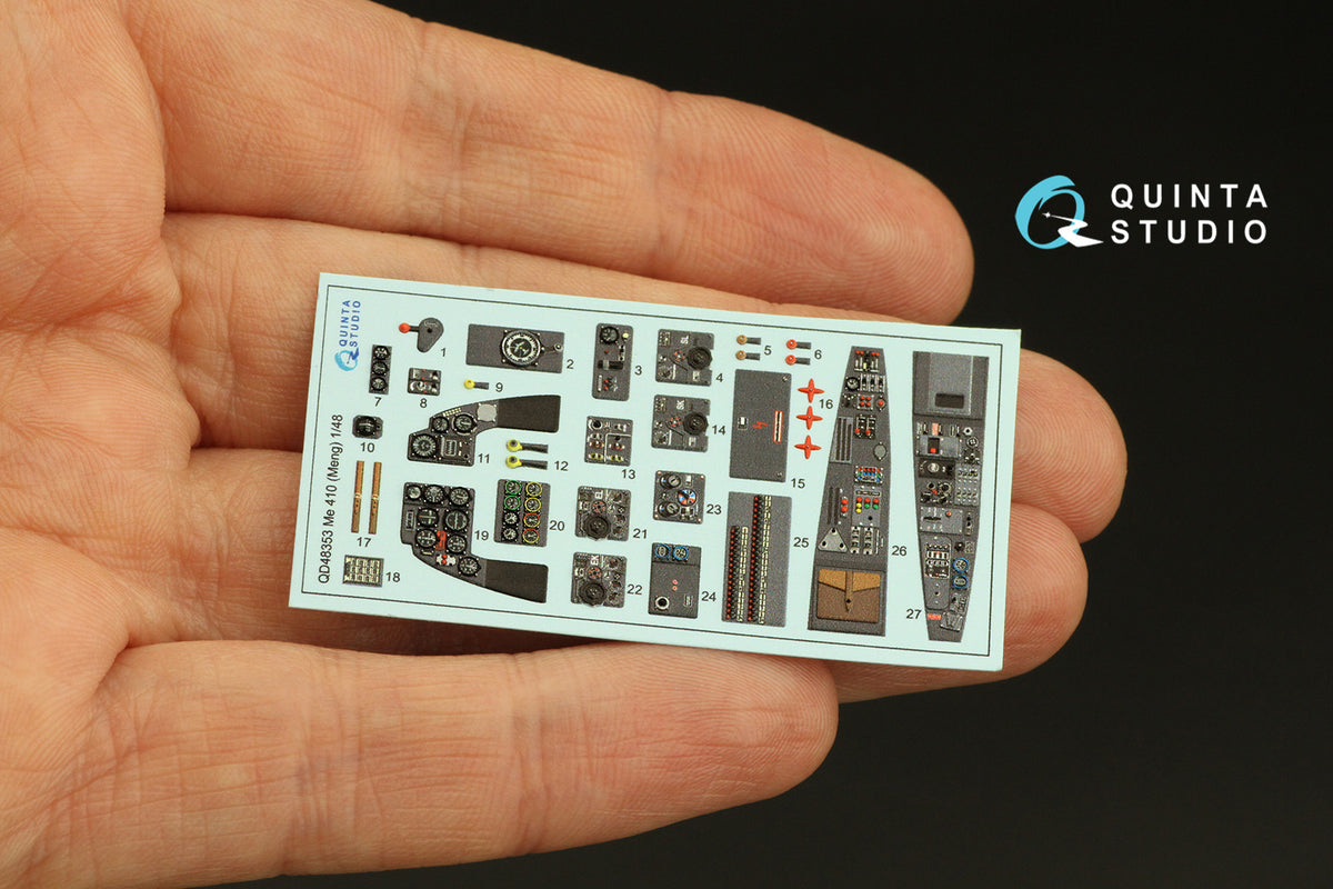 1/48 Quinta Studio Me 410 3DPrinted Interior (for Meng kit) 48353