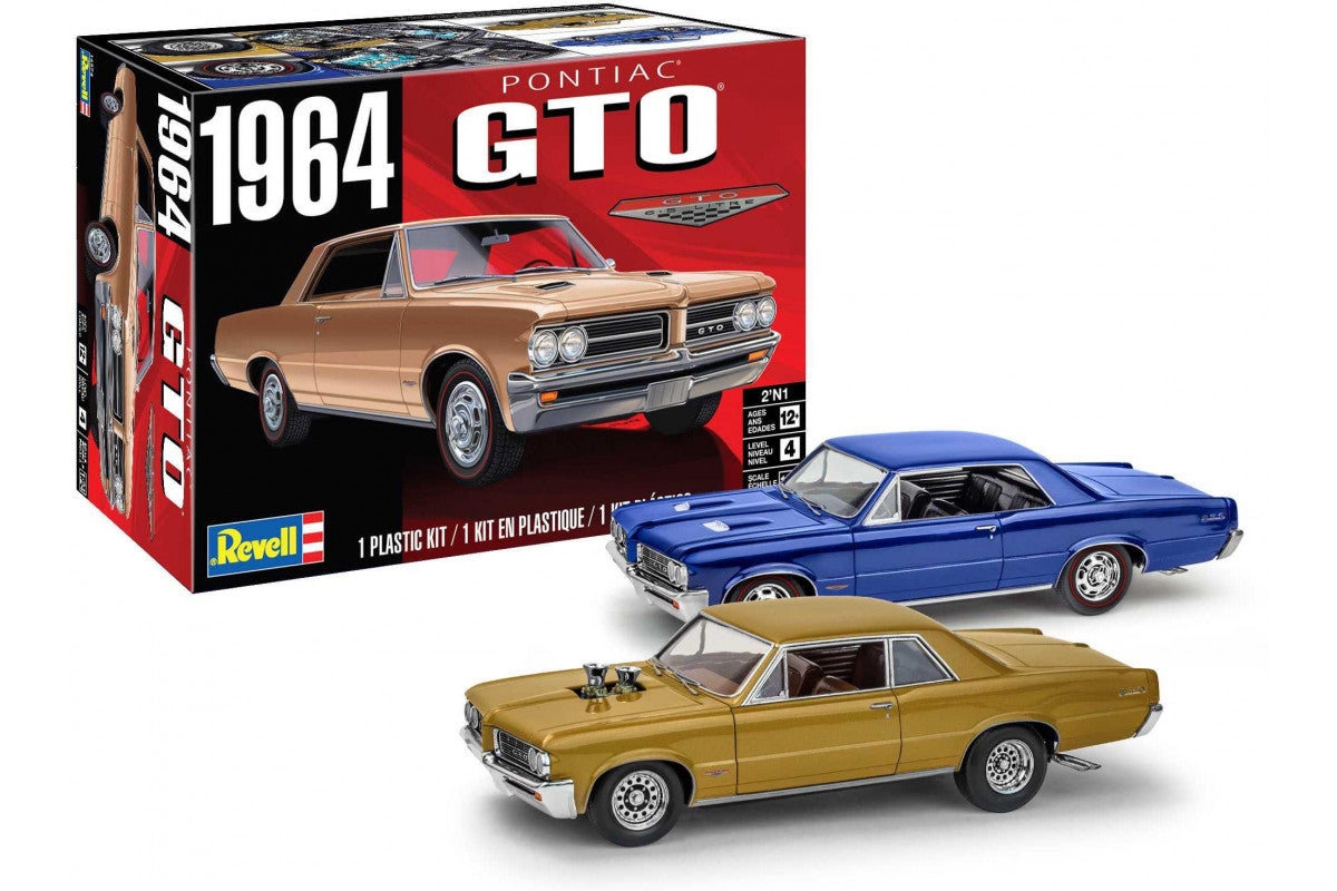 1/24 Revell 1964 Pontiac GTO (2 in 1) #85-4574 – HobbyNut Models