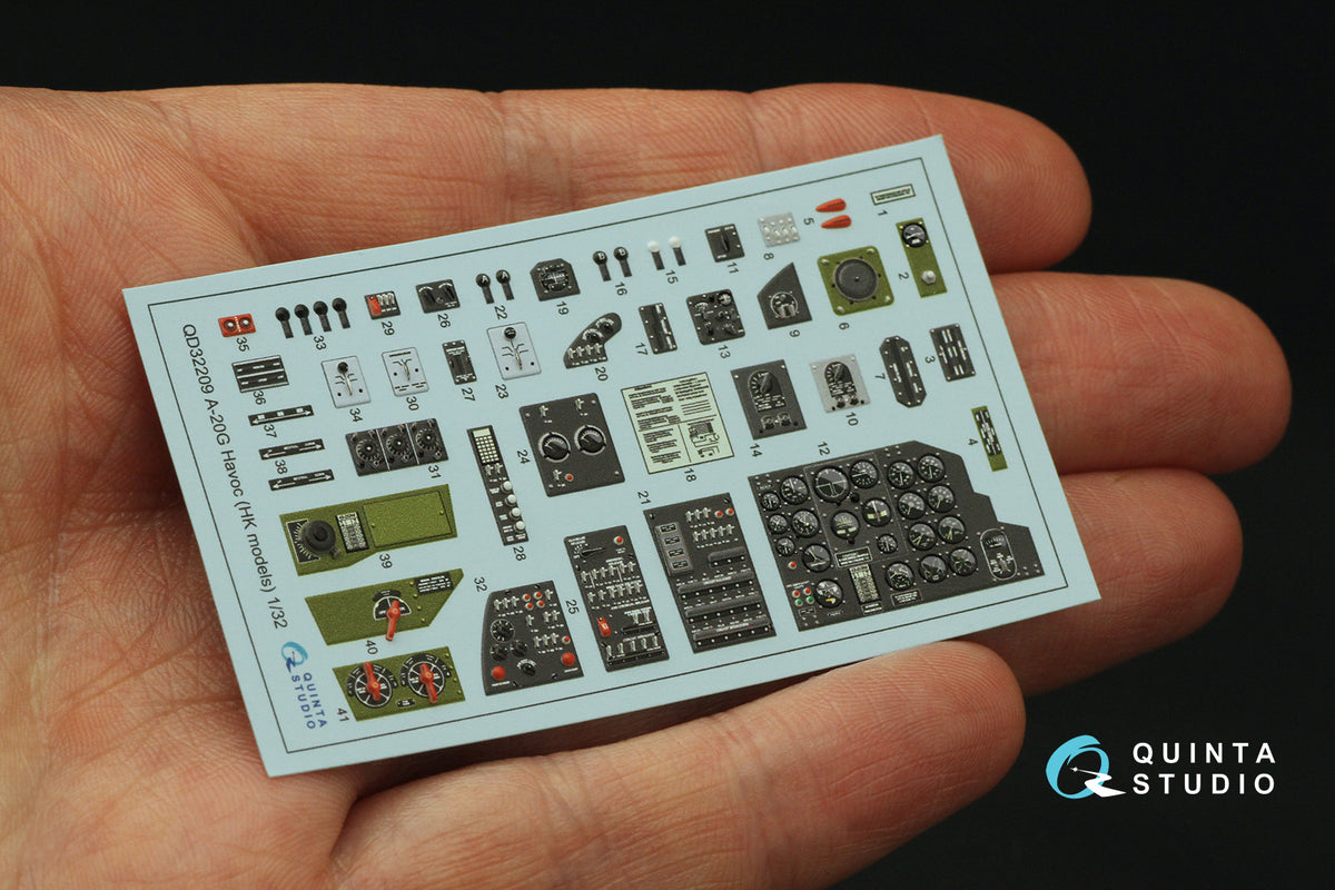 1/32 Quinta Studio A20G Havoc 3DPrinted Interior (for HKM kit) 32209