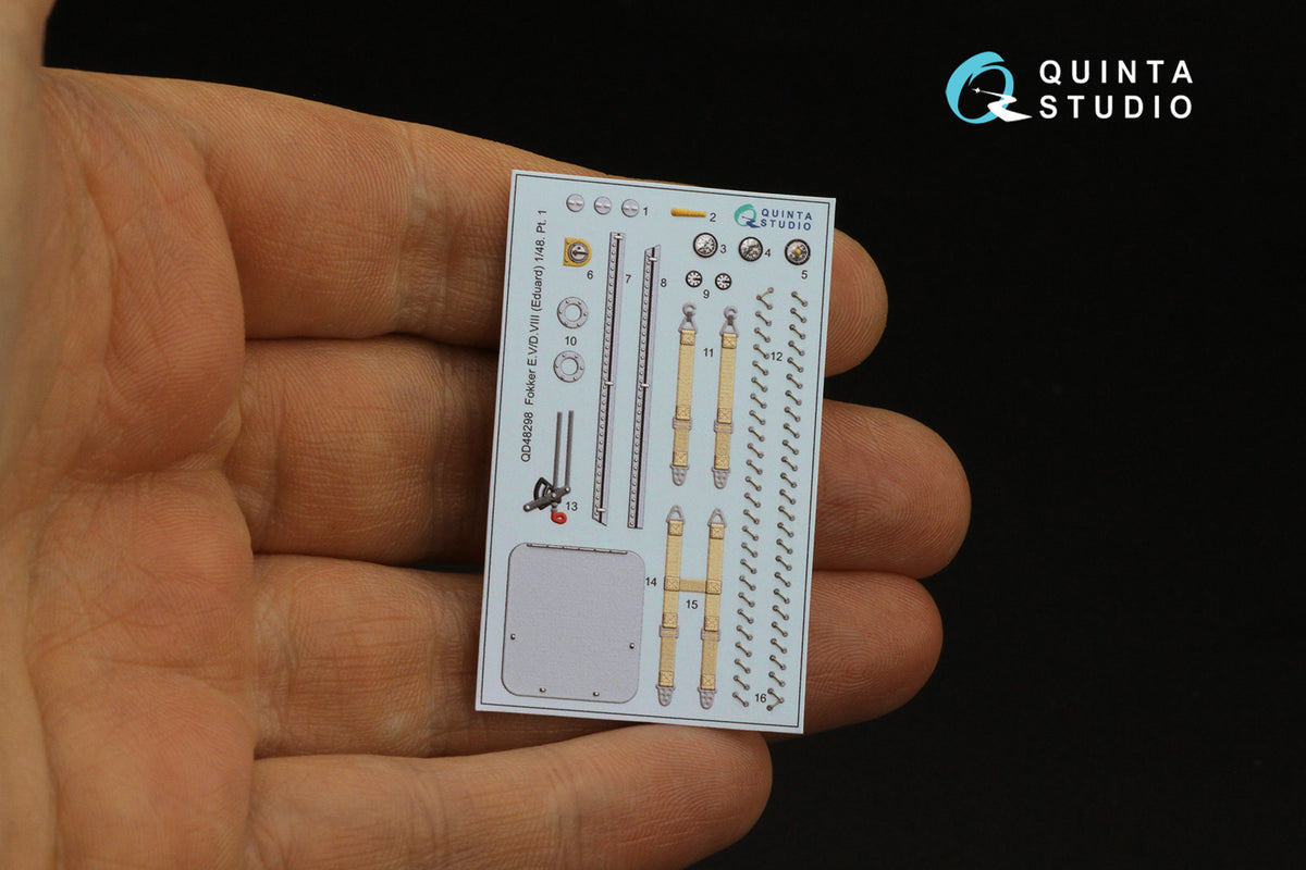 1/48 Quinta Studio Fokker EVDVIII 3DPrinted Interior (for Eduard kit