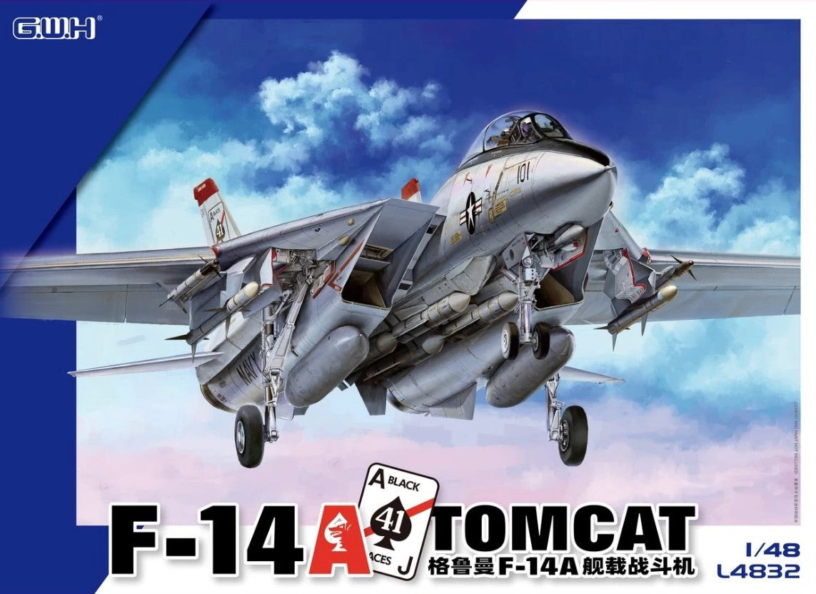 1/48 GWH 1/48 USN F-14A Swing Wing Aircraft (100% new tool) #L4832