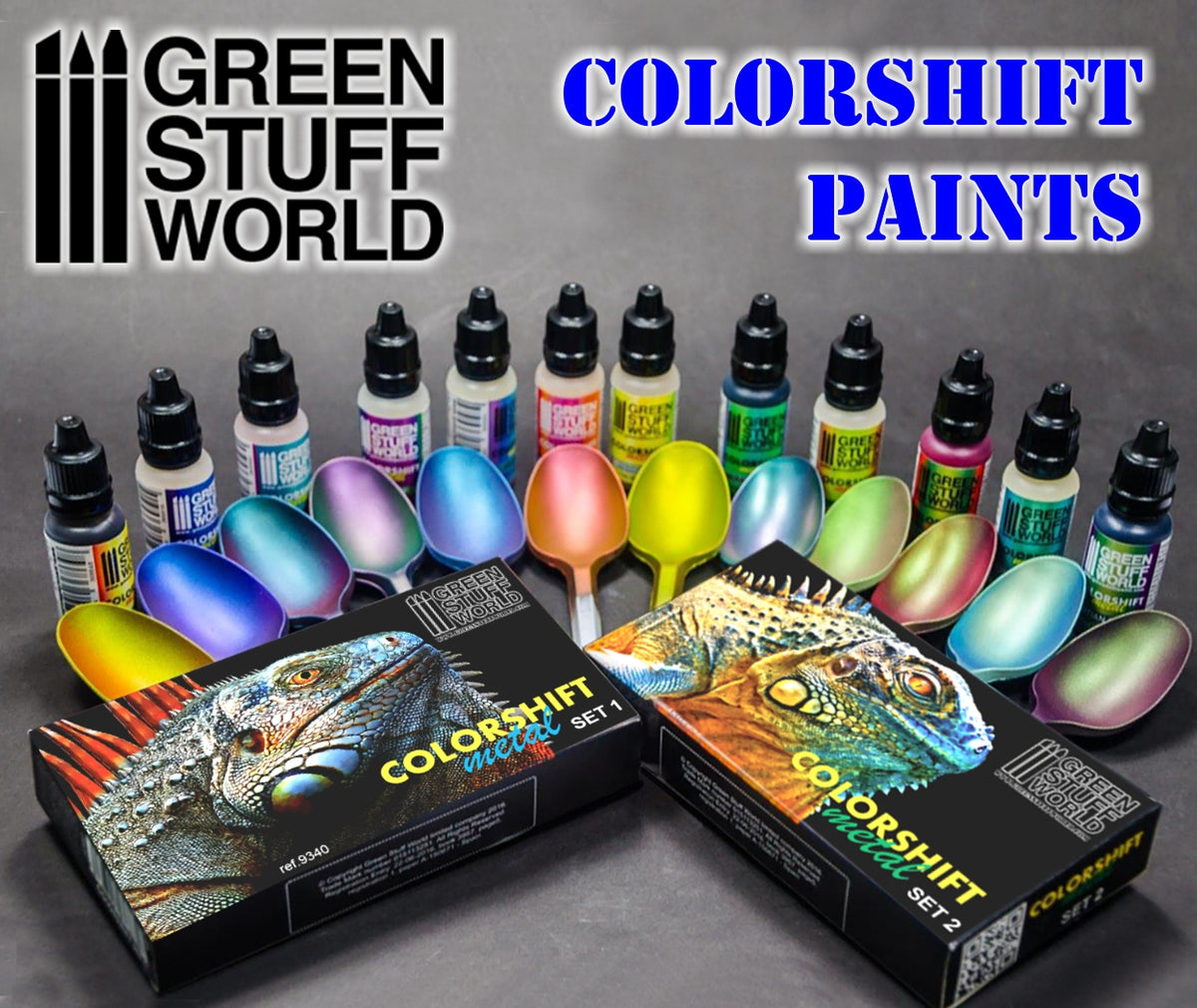 GREEN STUFF WORLD Colorshift Chameleon Acrylic Paint Set 1 (Box Of 6 - View #11