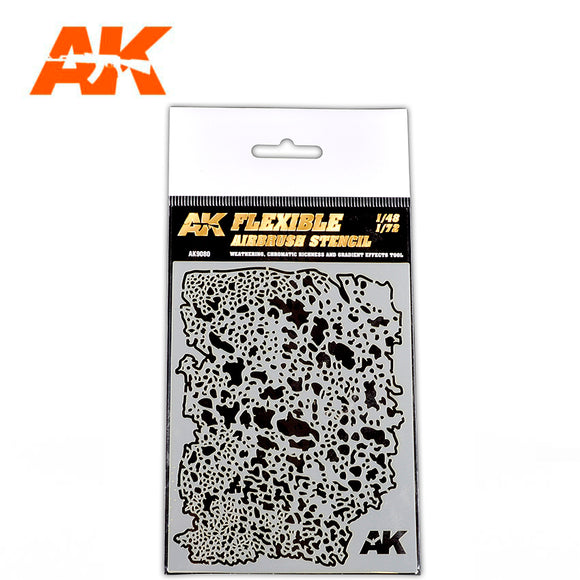 AK Interactive Flexible Airbrush Stencil 1/48, 1/72 AK 9080