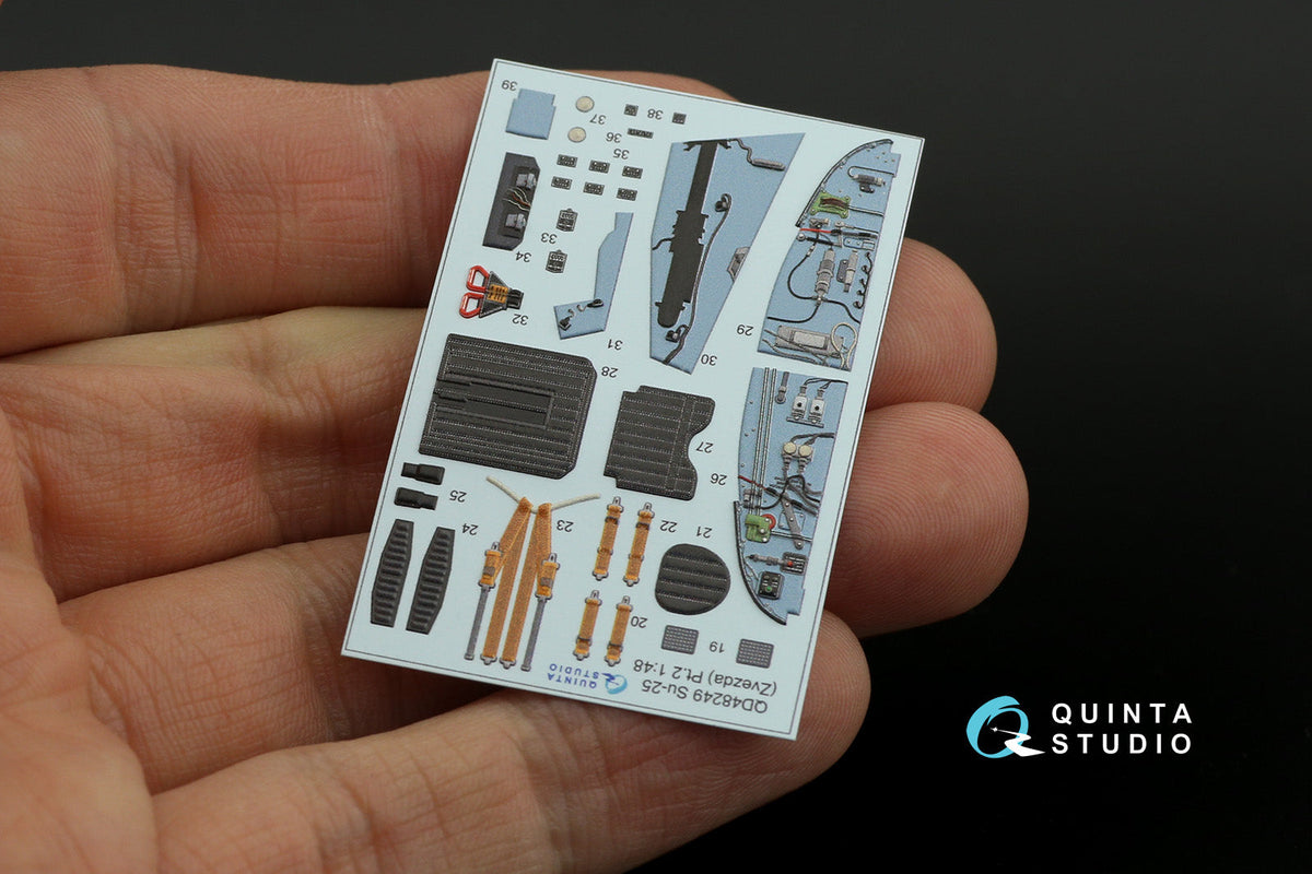 1/48 Su25 full set 3DPrinted Interior (for Zvezda kit) 48249