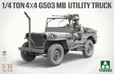 1/16 Takom 1/4 Ton 4x4 G503 MB Utility Truck "Jeep" 1016