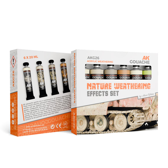 AK Interactive Gouaches Nature Weathering Effects Set AKG26