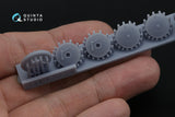 1/48 Quinta Studio I-16 Wheels (early type) with separate hubs and weighted tires (all kits) QT 48035
