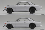 1/24 Aoshima SNAP Kit KPGC10 SKYLINE HT GT-R 1970 Silver (Nissan) 06589