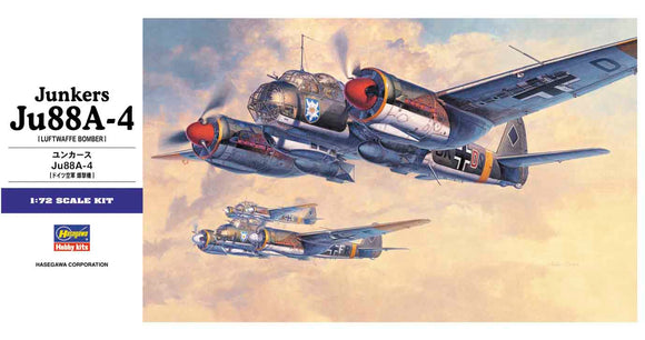 1/72 Hasegawa Junkers Ju88A-4 Luftwaffe Bomber 01555