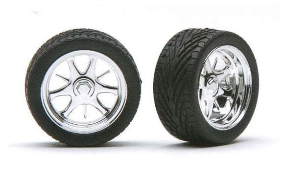 1/25-1/24 Pegasus Daggers Chrome Rims w/Tires (4) 1226