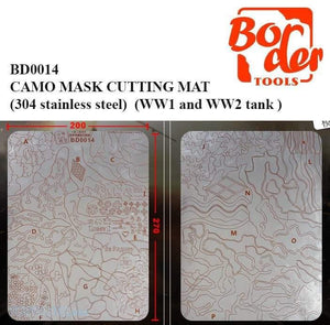 Border Model CAMO MASK CUTTING MAT(304 stainless steel) (WW1 and WW2 tank ) BD0014