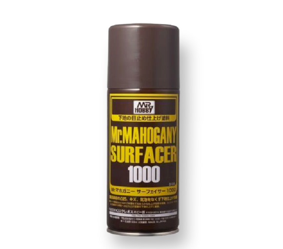Gunze MR. Hobby B528 Mr Finishing Surfacer 1000 Mahogany Primer Spray 60ml