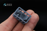 1/48 Quinta Studio Cockpit Details for the LaGG-3 and La-5 family: Seat, Gunsight and Control Stick (all kits) QT48065