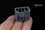 1/48 Quinta Studio Cockpit Details for the LaGG-3 and La-5 family: Seat, Gunsight and Control Stick (all kits) QT48065