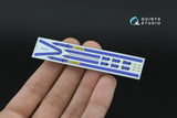 1/24 Quinta Studio Sabelt 2inch seat belt harness, blue (With metal buckles) (all kits) QR+24004
