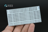 1/35 Quinta Studio Typesetting USSR license plates ~1980-1994 (State Standard 3207-77) (All kits) QP35004