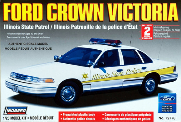 1/25 Lindberg Ford Crown Victoria Illinois State Patrol Car (2007) 72776
