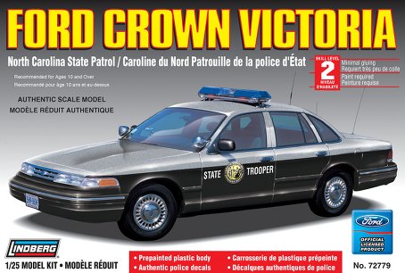 1/25 Lindberg Ford Crown Victoria North Carolina State Patrol Car (2007) 72779