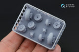 1/48 Quinta Studio Ka-52 Wheels with separate hubs and weighted tires (Zvezda) (3D-printed resin parts) QT 48024