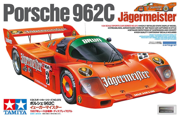 1/24 Tamiya Porsche 962C Jagermeister Race Car (24372)