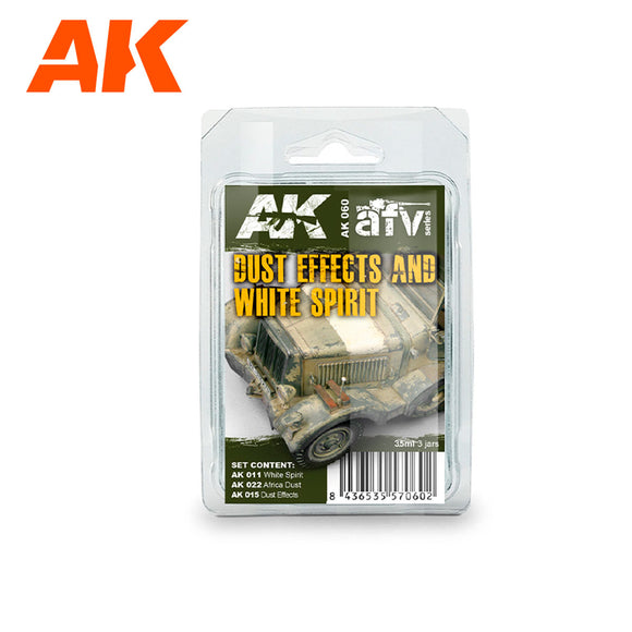 AK Interactive Dust Effects And White Spirit Weathering Set AK 060