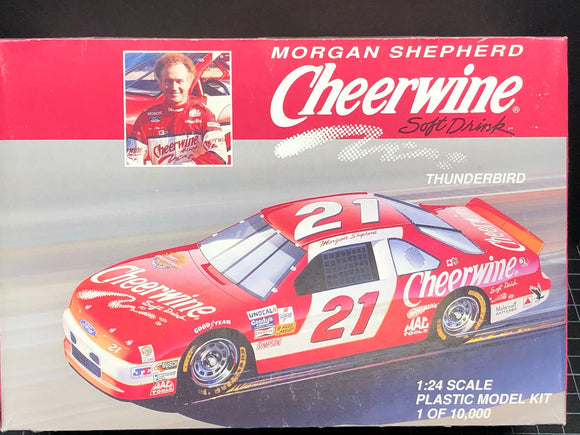 1/24 Monogram Morgan Shepherd #21 Cheerwine Thunderbird Stock Car (1994) Sealed