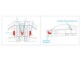 1/48 Quinta Studio F-16 block 30/32 reinforcement plates (Hasegawa) QP48026