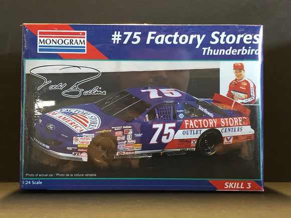 1/24 Monogram Todd Bodine #75 Factory Stores 1995 Thunderbird (Sealed)