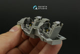 1/48 Quinta Studio F-16D (block 40)  3D-Printed Interior (for new tool 2022 Kinetic kit) 48419