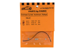 1/24-1/25 Parts by Parks Pulley Set 1939-41 Flathead (Spun Aluminum, 4pcs) 8012
