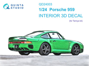 1/24 Quinta Studio Porsche 959 3D-Printed Interior (for Tamiya kits) QD 24003