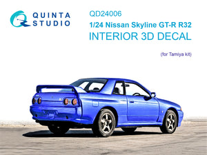 1/24 Quinta Studio Nissan Skyline GT-R R32 3D-Printed Interior (for Tamiya kits) QD 24006