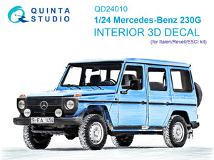 1/24 Quinta Studio Mercedes-Benz 230G 3D-Printed Interior (Italeri-Revell-ESCI kits) QD 24010