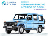 1/24 Quinta Studio Mercedes-Benz 230G 3D-Printed Interior (Italeri-Revell-ESCI kits) QD 24010