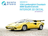 1/24 Quinta Studio Lamborghini Countach 5000 QV 3D-Printed Interior (Aoshima kits) QD 24012