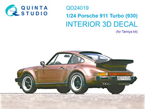 1/24 Quinta Studio Porsche 911 Turbo (930) 3D-Printed Interior (for Tamiya kits) QD 24019