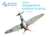 1/24 Quinta Studio Spitfire Mk.VIII 3D-Printed Interior (for Airfix kit) 24021