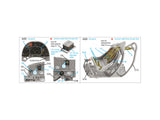 1/24 Quinta Studio Spitfire Mk.VIII 3D-Printed Interior (for Airfix kit) 24021