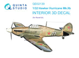 1/32 Quinta Studio Hawker Hurricane Mk.IIb 3D-Printed Interior (for Revell kit) 32139
