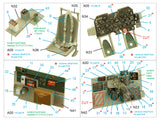 1/32 Quinta Studio P-47D Bubbletop Early 3D-Printed Interior (for Trumpeter) 32148