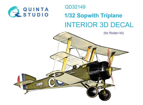 Quinta Studio Sopwith Triplane 3D-Printed Interior (Roden) 32149