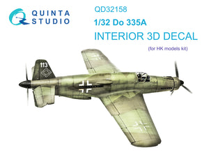 1/32 Quinta Studio Do 335A 3D-Printed Interior (for HK Models ) 32158