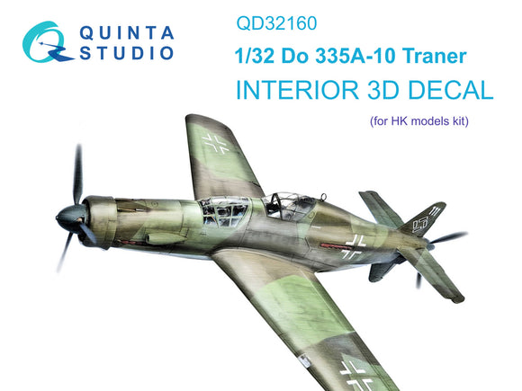 1/32 Quinta Studio Do 335A-10 3D-Printed Interior (for HK Models ) 32160