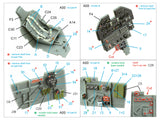 1/32 Quinta Studio P-40N  3D-Printed Interior (for Trumpeter kit) 32162