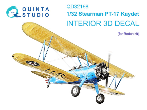 1/32 Quinta Studio Pt-17 Kaydet 3D-Printed Interior (for Roden kit) 32168