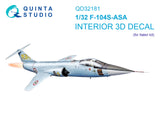 1/32 Quinta F-104S-ASA 3D-Printed Interior FULL SET (for Italeri kit) 32181