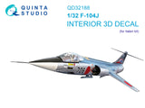 1/32 Quinta F-104J 3D-Printed Interior FULL SET (for Italeri kit) 32188