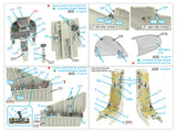 1/32 Quinta Studio Harrier II AV-8B Early 3D-Printed Interior (for Trumpeter kit) QD 32193