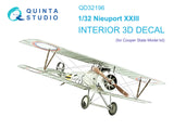1/32 Quinta Studio Nieuport XXIII 3D-Printed Interior (for CSM) 32196